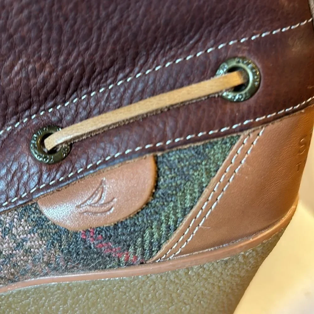 SPERRY top-siders Bailey brown leather wedge leather laces